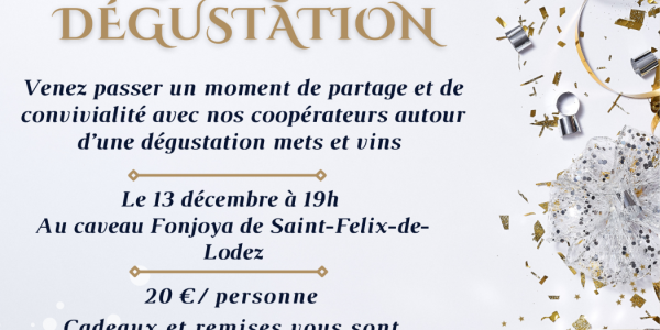 Soirée dégustation "Et si on préparait Noël !"